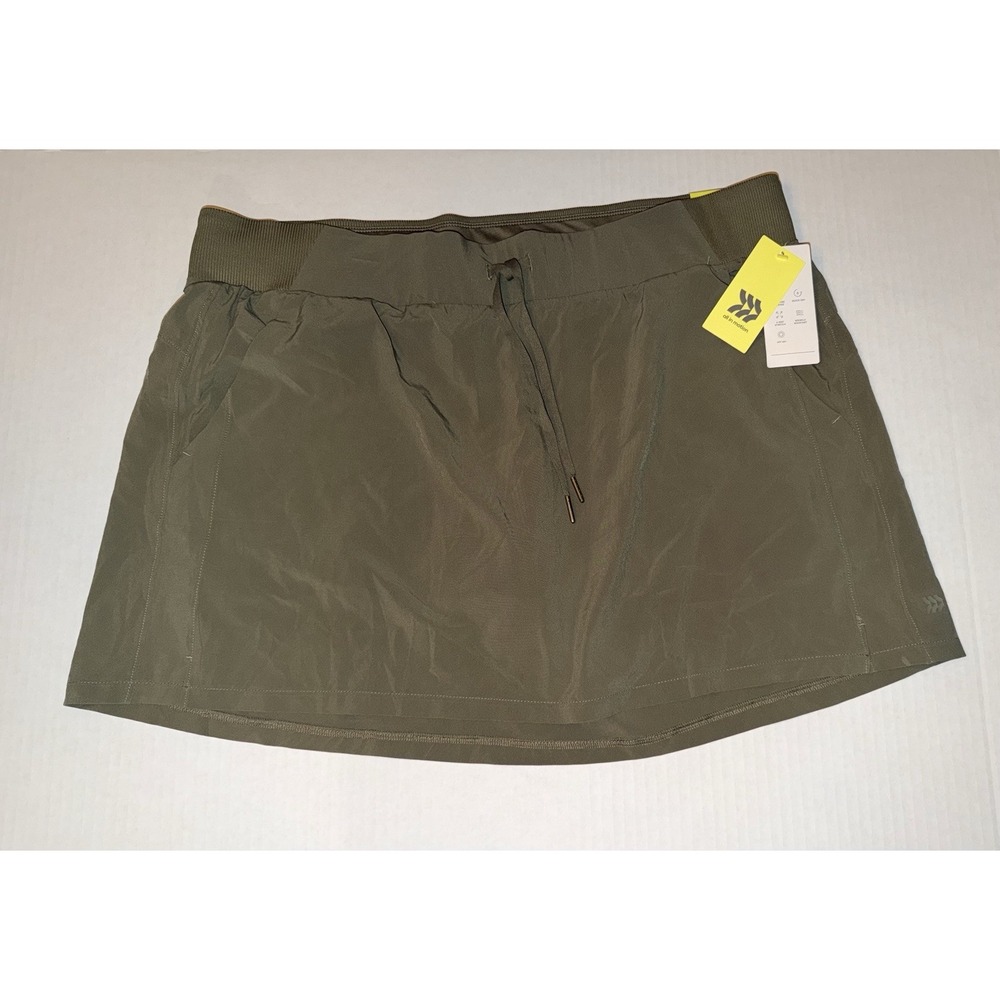NWT All in Motion Women's Sz XXL Athletic Skort Moss Green Tennis Beach 2XL